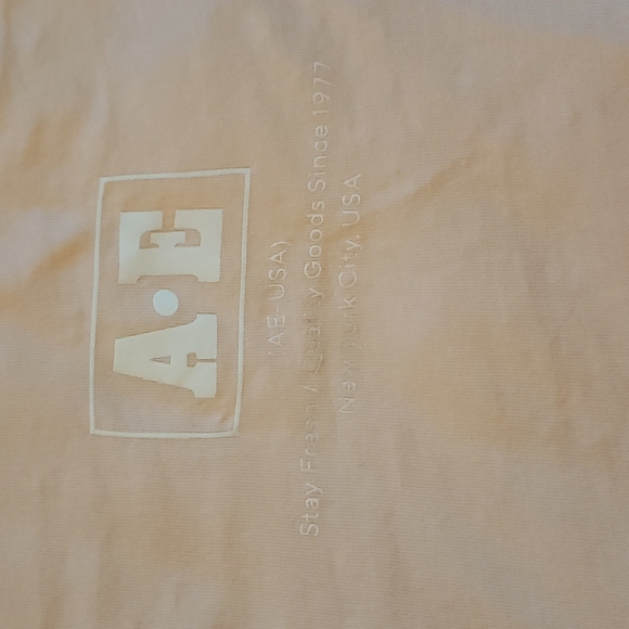 American Eagle Men's Long Sleeved shirt- Peach color - Picture 3 of 5